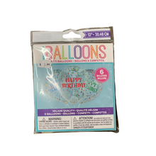 Load image into Gallery viewer, 6 x 12" Clear Balloon with Confetti (Various Colours)