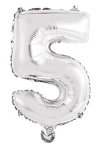 Load image into Gallery viewer, Numeral Foil 14" Package SILVER Numbers