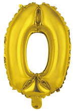 Load image into Gallery viewer, Numeral Foil 14" Package Gold Numbers Balloon