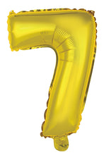 Load image into Gallery viewer, Numeral Foil 14" Package Gold Numbers Balloon