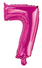 Load image into Gallery viewer, Numeral Foil 14" Package Hot Pink Numbers Balloon