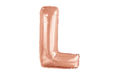 Load image into Gallery viewer, Alphabet Foil (A-Z) 34" inch Package Rose Gold Alphabet A-Z