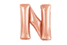 Load image into Gallery viewer, Alphabet Foil (A-Z) 34" inch Package Rose Gold Alphabet A-Z
