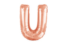 Load image into Gallery viewer, Alphabet Foil (A-Z) 34" inch Package Rose Gold Alphabet A-Z