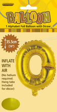 Load image into Gallery viewer, Alphabet Foil (A-Z) 14" inch Package Gold