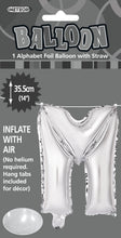 Load image into Gallery viewer, Alphabet Foil (A-Z) 14" inch Package Silver
