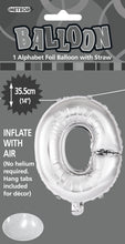 Load image into Gallery viewer, Alphabet Foil (A-Z) 14" inch Package Silver