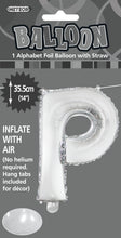 Load image into Gallery viewer, Alphabet Foil (A-Z) 14" inch Package Silver