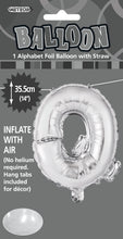 Load image into Gallery viewer, Alphabet Foil (A-Z) 14" inch Package Silver