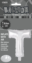 Load image into Gallery viewer, Alphabet Foil (A-Z) 14" inch Package Silver