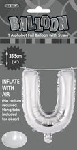 Load image into Gallery viewer, Alphabet Foil (A-Z) 14" inch Package Silver
