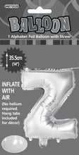 Load image into Gallery viewer, Alphabet Foil (A-Z) 14" inch Package Silver