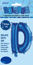 Load image into Gallery viewer, Alphabet Foil (A-Z) 14" inch Package BLUE Letters: A-Z