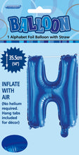 Load image into Gallery viewer, Alphabet Foil (A-Z) 14" inch Package BLUE Letters: A-Z