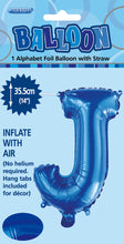Load image into Gallery viewer, Alphabet Foil (A-Z) 14" inch Package BLUE Letters: A-Z
