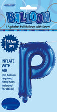 Load image into Gallery viewer, Alphabet Foil (A-Z) 14" inch Package Blue