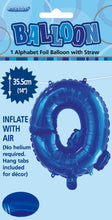 Load image into Gallery viewer, Alphabet Foil (A-Z) 14" inch Package Blue