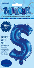Load image into Gallery viewer, Alphabet Foil (A-Z) 14" inch Package Blue