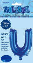 Load image into Gallery viewer, Alphabet Foil (A-Z) 14" inch Package Blue