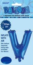 Load image into Gallery viewer, Alphabet Foil (A-Z) 14" inch Package Blue