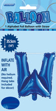 Load image into Gallery viewer, Alphabet Foil (A-Z) 14" inch Package Blue