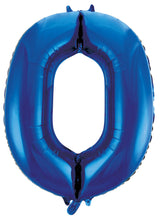 Load image into Gallery viewer, Numeral Foil 34" Package Blue Numbers Balloon