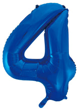 Load image into Gallery viewer, Numeral Foil 34" Package Blue Numbers Balloon
