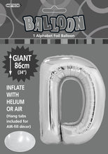 Load image into Gallery viewer, Alphabet Foil (A-Z) 34" inch Package Silver Alphabet A-Z