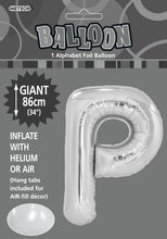 Load image into Gallery viewer, Alphabet Foil (A-Z) 34" inch Package Silver