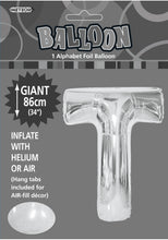 Load image into Gallery viewer, Alphabet Foil (A-Z) 34" inch Package Silver