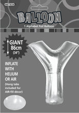 Load image into Gallery viewer, Alphabet Foil (A-Z) 34" inch Package Silver