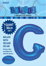 Load image into Gallery viewer, Alphabet Foil (A-Z) 34" inch Package Blue Alphabet A-Z