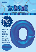 Load image into Gallery viewer, Alphabet Foil (A-Z) 34" inch Package Blue