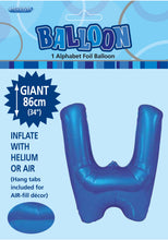 Load image into Gallery viewer, Alphabet Foil (A-Z) 34" inch Package Blue