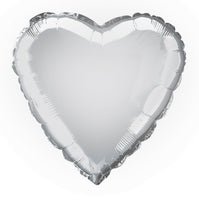 Load image into Gallery viewer, SILVER HEART 18" FOIL BLN PKG