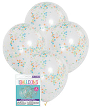 Load image into Gallery viewer, 6 x 12" Clear Balloon with Confetti (Various Colours)