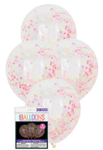 Load image into Gallery viewer, 6 x 12" Clear Balloon with Confetti (Various Colours)