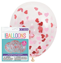 Load image into Gallery viewer, 6 x 12" Clear Balloon with Confetti (Various Colours)
