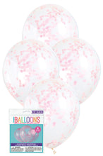 Load image into Gallery viewer, 6 x 12" Clear Balloon with Confetti (Various Colours)