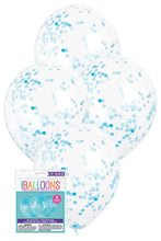 Load image into Gallery viewer, 6 x 12" Clear Balloon with Confetti (Various Colours)