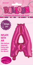 Load image into Gallery viewer, Alphabet Foil (A-Z) 14" inch Package Hot Pink Letters: A-Z