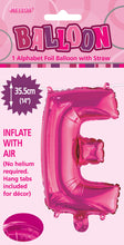 Load image into Gallery viewer, Alphabet Foil (A-Z) 14" inch Package Hot Pink Letters: A-Z
