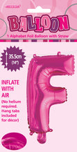 Load image into Gallery viewer, Alphabet Foil (A-Z) 14" inch Package Hot Pink Letters: A-Z