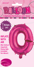 Load image into Gallery viewer, Alphabet Foil (A-Z) 14" inch Package Hot Pink Letters: A-Z