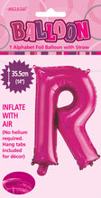 Load image into Gallery viewer, Alphabet Foil (A-Z) 14" inch Package Hot Pink