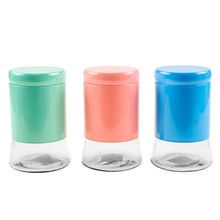 Load image into Gallery viewer, Glass Jar w Coloured Metal Coating 3 Colours