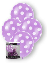 Load image into Gallery viewer, Polka Dots Balloons 6 x 12" - Various Colours