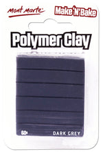 Load image into Gallery viewer, MM Make n Bake Polymer Clay 60g - Dark Grey
