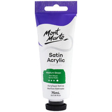 Load image into Gallery viewer, MM Satin Acrylic 75ml - Medium Green
