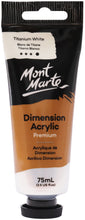 Load image into Gallery viewer, MM Dimension Acrylic 75mls - Titanium White